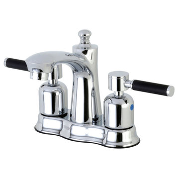 4" Centerset Bathroom Faucet WithRetail Pop-Up, Polished Chrome