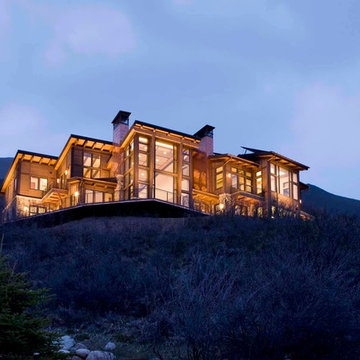 Rear exterior at dusk