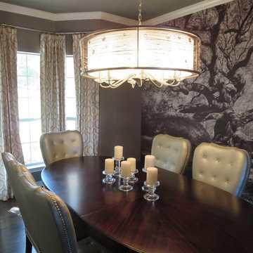 Transitional formal dining room, Austin, Texas