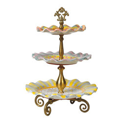 Taylor Three Tier Sweet Stand | MacKenzie-Childs - Serving Utensils