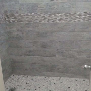 Hardwood Floors and kitchen/bathroom custom tile install