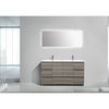 ConceptBaths Edison 48" Single Modern Bath Vanity, Maple Gray