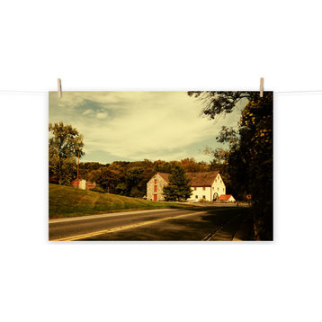 Greenbank Mill Colorized Landscape Photo Unframed Wall Art Print, 24" X 36"