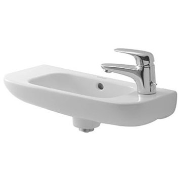 Duravit D-Code 19 5/8''x8 5/8'' Bathroom Sink, White