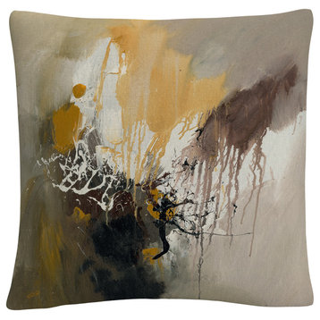 Rio 'Abstract I' 16"x16" Decorative Throw Pillow