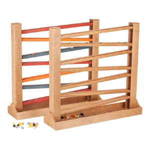 classic wooden marble run