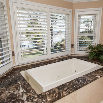 Virginia Beach Emperador Marble Bath