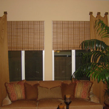 Woven Wood Shades For The Living Room