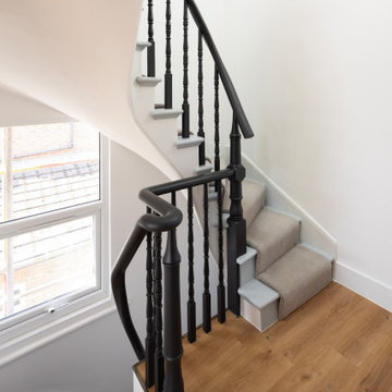 Renovated and extended Victorian balustrade in W5