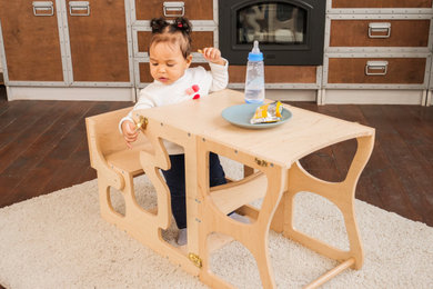 Kitchen Helper Learning Chair Tower with back basic
