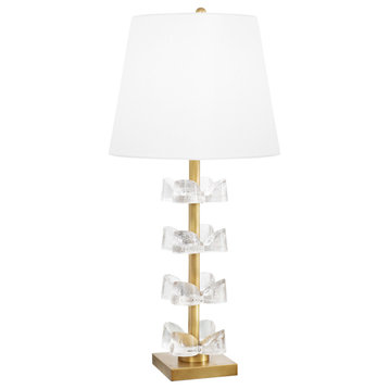 Southern Living Bella Table Lamp, Natural Brass