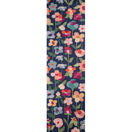 Newport Navy Rug, 2'3"x8' Runner