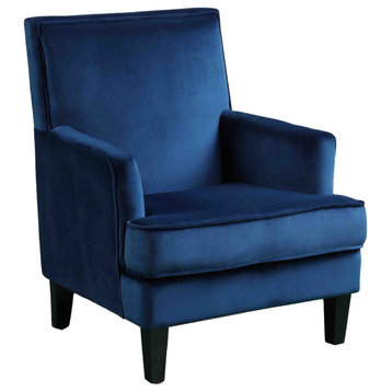 Saladin Arm Chair Collection, Velvet Blue