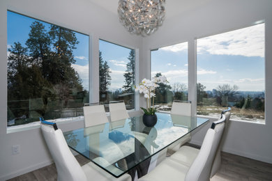 Inspiration for a contemporary dining room remodel in Other