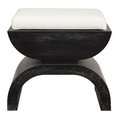 Worlds Away - Biggs Stool, Biggs, Black Oak - Bar Stools and Counter Stools