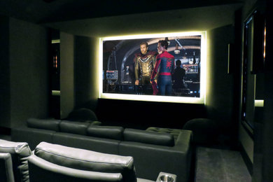 Photo of a home theatre in Seattle.