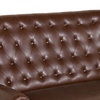 Belknap Faux Leather Tufted Oversized Recliner, Nailhead Trim, Dark Brown + Espr