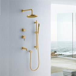 Fabeno Gold Shower Set - Showerheads And Body Sprays
