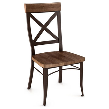 Dining Chair, Distressed Wood Seat