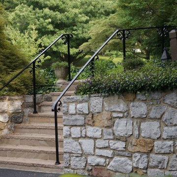 Custom Iron Exterior Railing