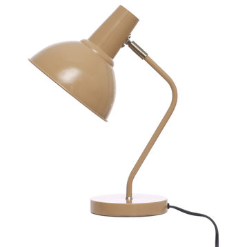 11.25" Metal Articulating Table Lamp, Inline Switch, 40 Watts Bulb Maximum, Nude