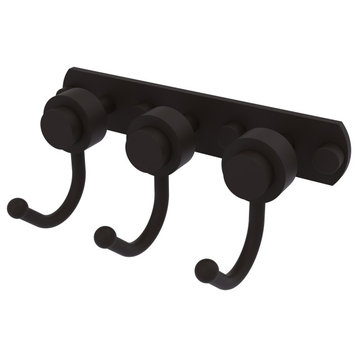 Mercury 3 Position Multi Hook with Smooth Accent, Oil Rubbed Bronze