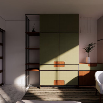 interior decor of luxurious apartment infused with Goan and Dutch elements