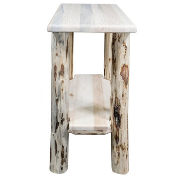 Montana Chairside Table, Clear Lacquer Finish