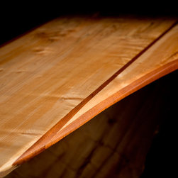 Leaning Live Edge Maple Desk - Dining Tables