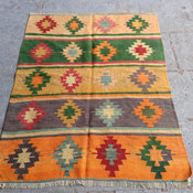Tukish Diamond Kilim Rug by Kaya Kilim