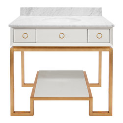 Worlds Away - Worlds Away Owen Bath Vanity - Bathroom Vanities And Sink Consoles