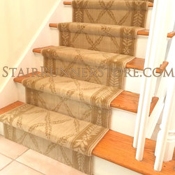 Straight Staircase Stair Runner Installations - Hall And Stair Runners