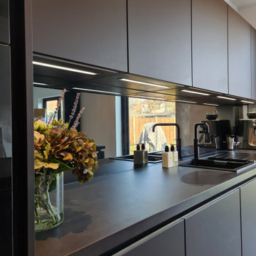 EasyTouch Graphite with Black Concrete Worktops