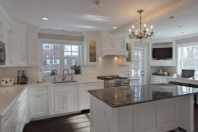 Large transitional kitchen photo in Philadelphia