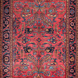 Persian Lilihan rug 5'2 X 6'5 - Area Rugs