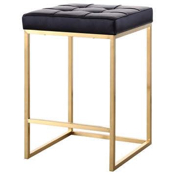 Chi Black And Gold Counter Stools