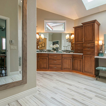 For the love of Turquoise Master bathroom remodel