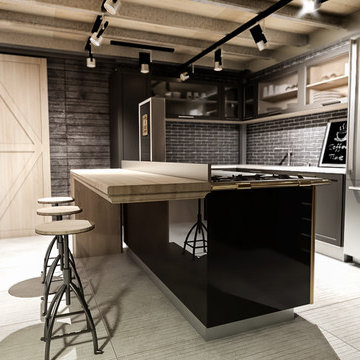 Two Modern Lofts - Industrial-chic Style