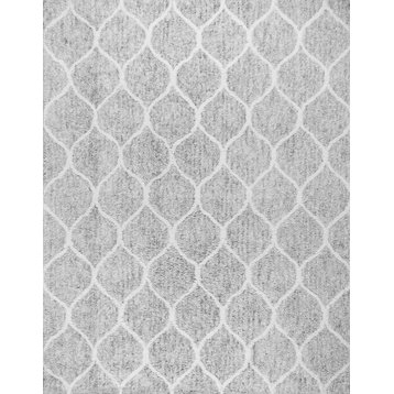 Pasargad Moroccan Collection Hand-Woven Poly and Cotton Area Rug-10' 0" X 14' 0"