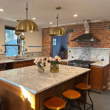 Super White Quartzite Kitchen
