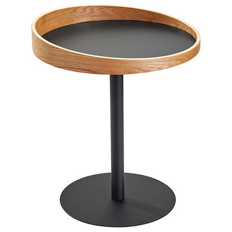 Crater End Table- Natural