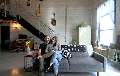 My Houzz: Vintage Touches in an Industrial Loft in Tampa