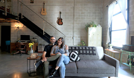 My Houzz: Vintage Touches in an Industrial Loft in Tampa
