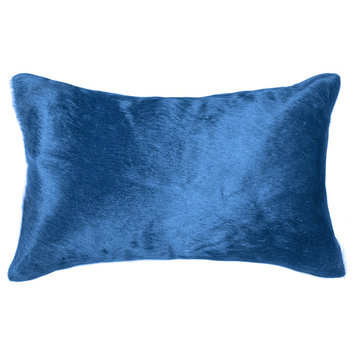 12"x20" Torino Cowhide Pillow, Sky Blue