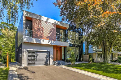 Example of a trendy exterior home design in Toronto
