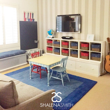 Red, White, & Blue Playroom