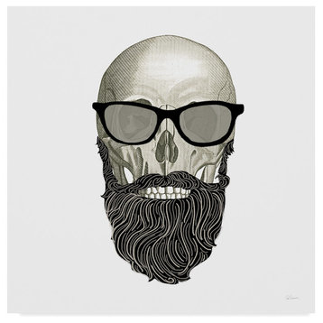 "Hipster Skull I" by Sue Schlabach, Canvas Art, 24"x24"