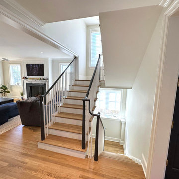 Project #142 | Transitional Staircase with Over-the-Post Balustrade
