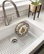 Grace 34" Quick-Fit Farmhouse Fireclay Single Bowl Kitchen Sink, Crisp White