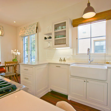 Farmhouse Sink Anchors Gleaming Kitchen Remodel